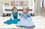 The Champ Sleep Bag - Peekaboo Blue TOG 1.0 | Bamboo Baby Sleep Sack